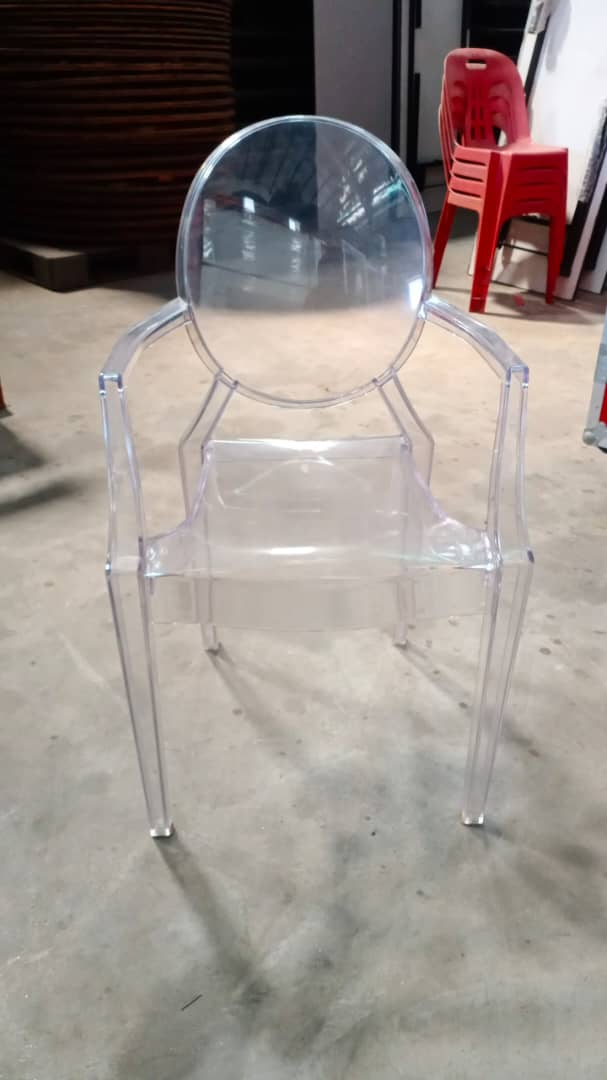 Ghost Chair with Armrest