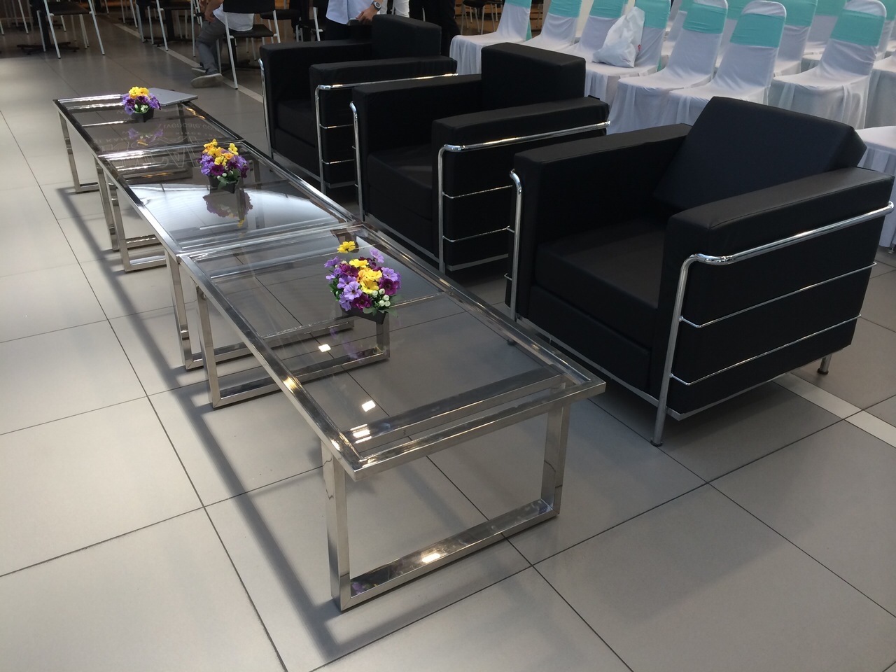 Stainless Steel Coffee Table - Rectangular