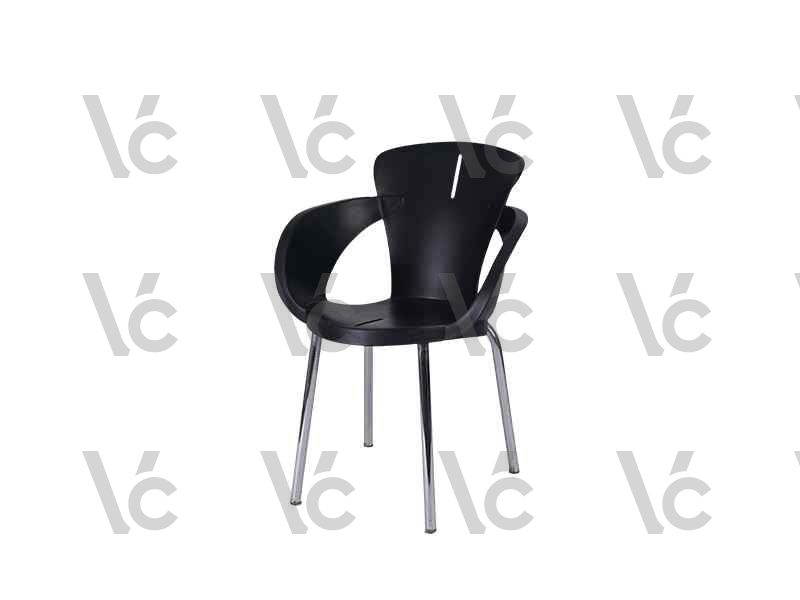 Plastic Chair with Armrest