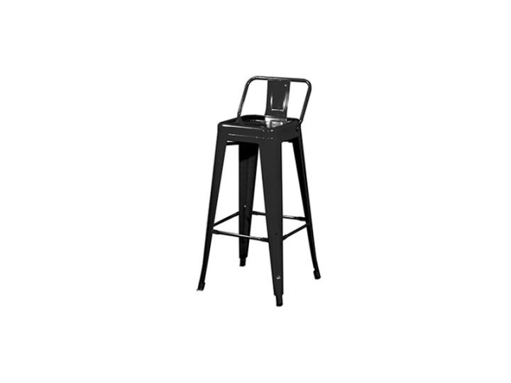Tolix Bar Stool with Backrest