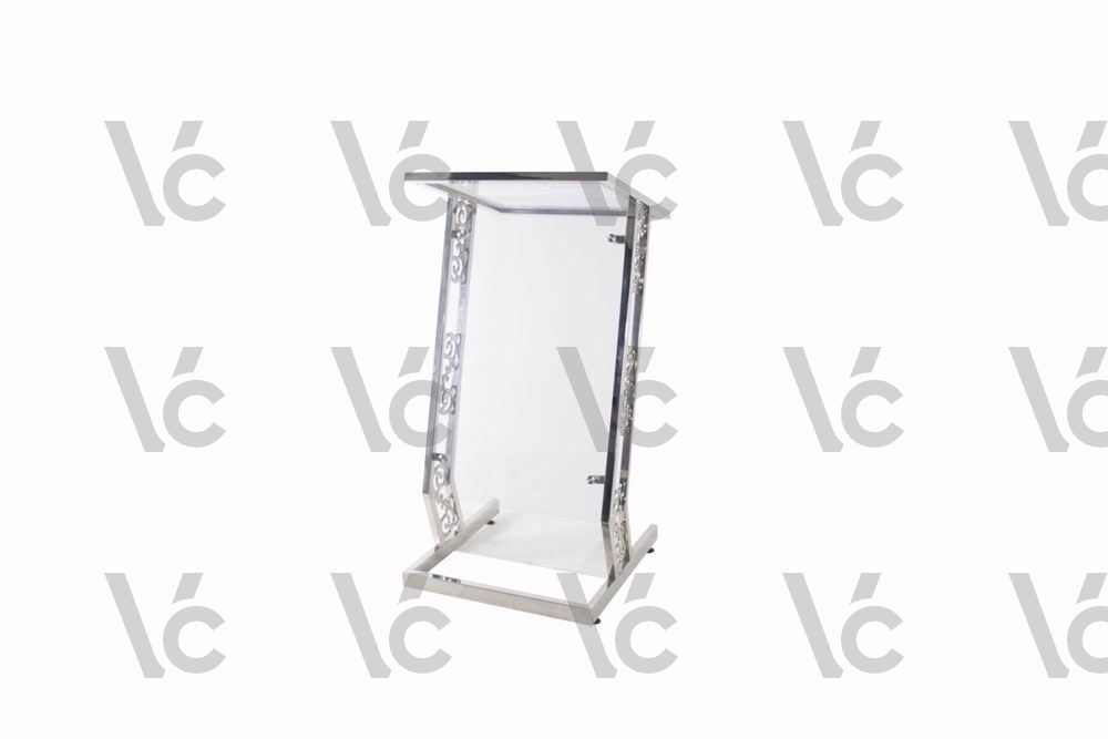 Stainless Steel Rostrum with Acrylic - Straight