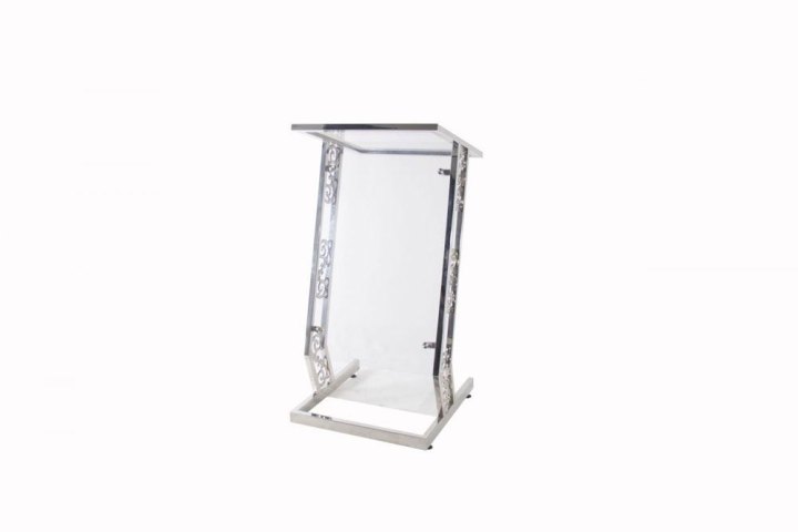 Stainless Steel Rostrum with Acrylic - Straight