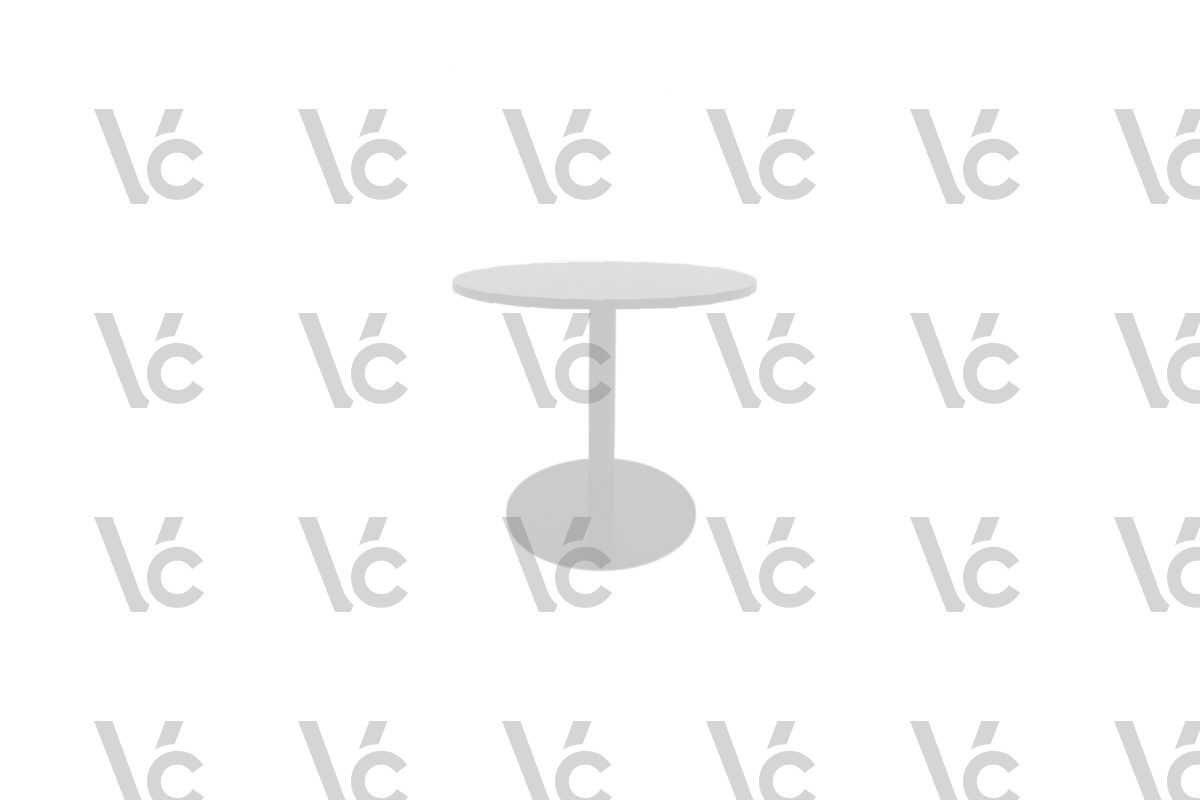 Steel Discussion Table - White