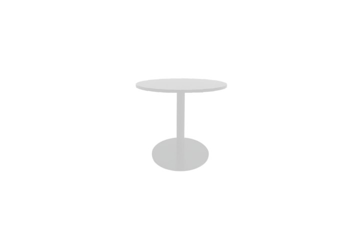 Steel Discussion Table - White