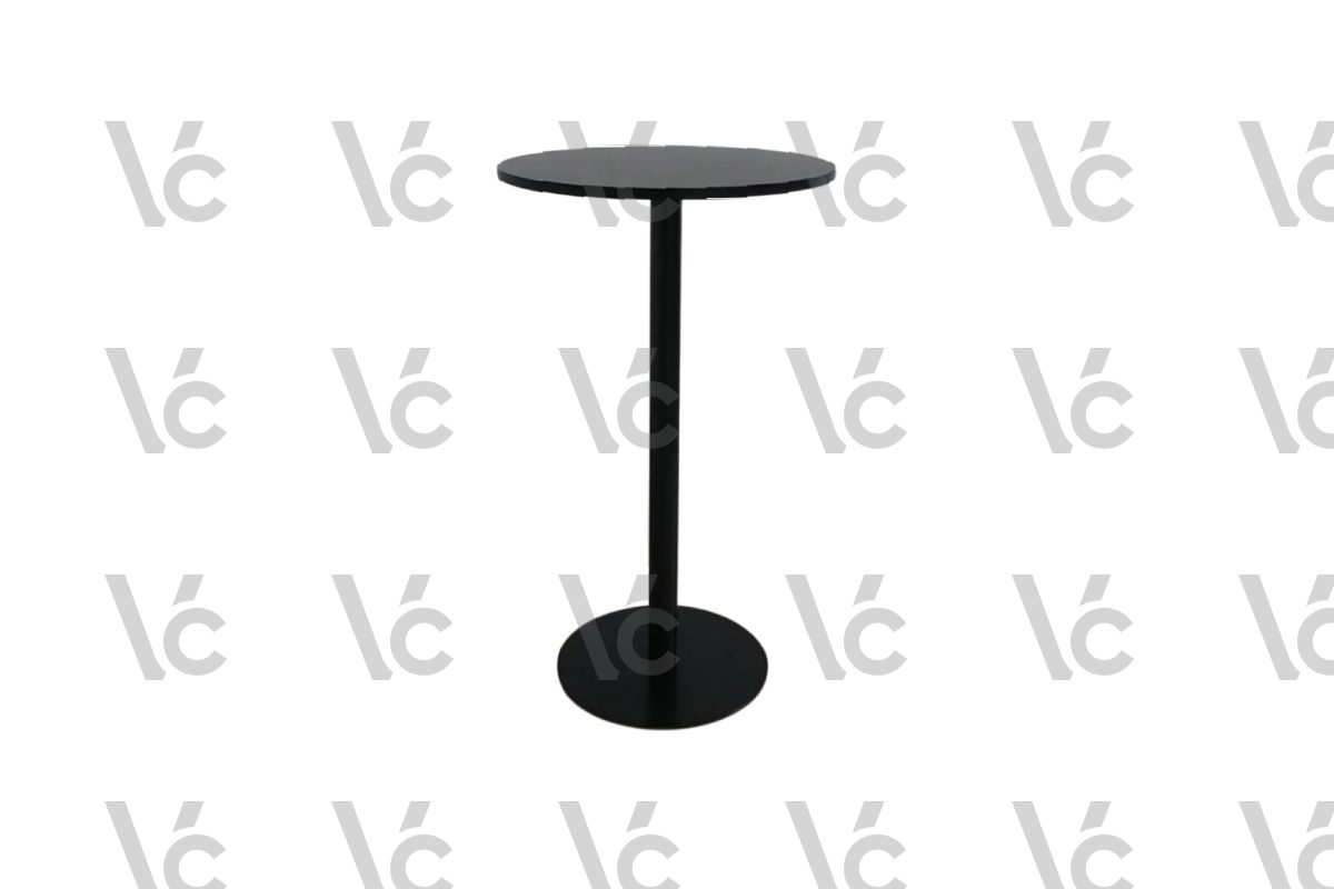 Steel High Bar Table - Black