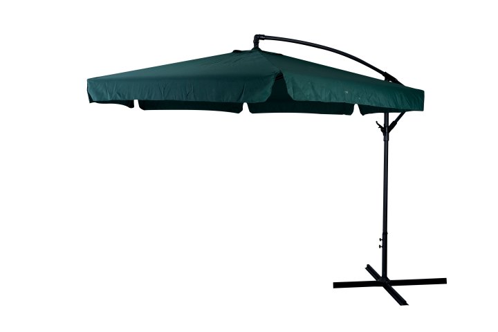 Garden Umbrella 8ft Arm Hexagon Green
